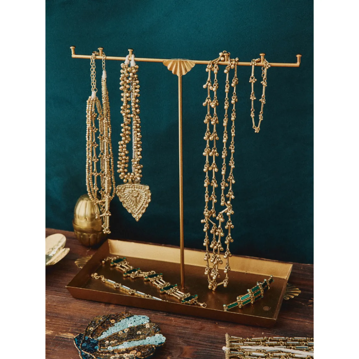 Porte-monnaie à sequins coquillage - Mariage Indien