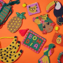 Porte-monnaie ananas perles - Copacabana party !
