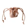 Porte-monnaie bourse cuir or rose