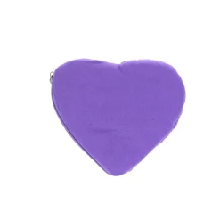 Porte-monnaie cœur lilas et blanc mom