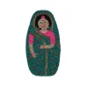Porte-monnaie en perles poupée indienne - Mariage Indien