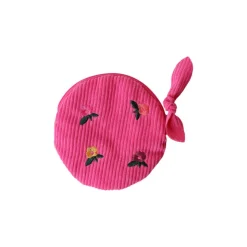 Porte-monnaie enfant velours rose - La vie en rose