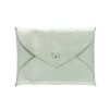 Porte-monnaie enveloppe cuir doré