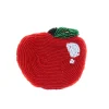 Porte-monnaie sequins pomme rouge