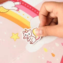 Poster créatif stickers licornes