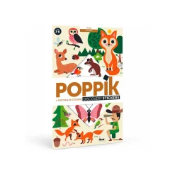 Poster en stickers "dans la forêt"