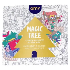 Poster géant à colorier Magic Tree Sapin de Noël