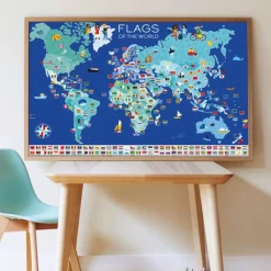Poster géant avec stickers 