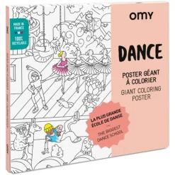 Poster géant Dance à colorier