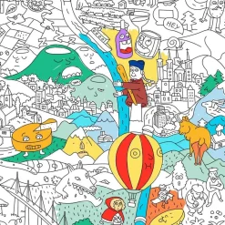 Poster géant France à colorier