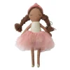 Poupée en tissu Jeanne en tutu rose et doré