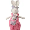 Poupée en tissu Suzette Lapinette et son bébé