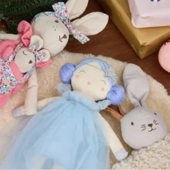 Poupée en tissu Suzette Lapinette et son bébé