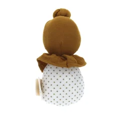 Poupée hochet culbuto chignon - Terre de feu