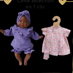 Poupée Rosie et sa tenue d'été et d'hiver