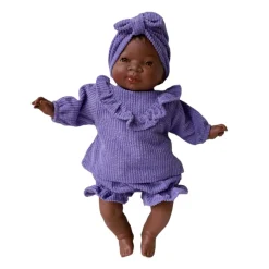 Poupée Rosie tenue velours violet lavande