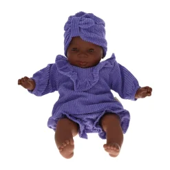 Poupée Rosie tenue velours violet lavande