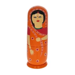Poupées gigognes indiennes 5 pièces - Mariage Indien