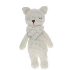 Renard argenté debout en crochet