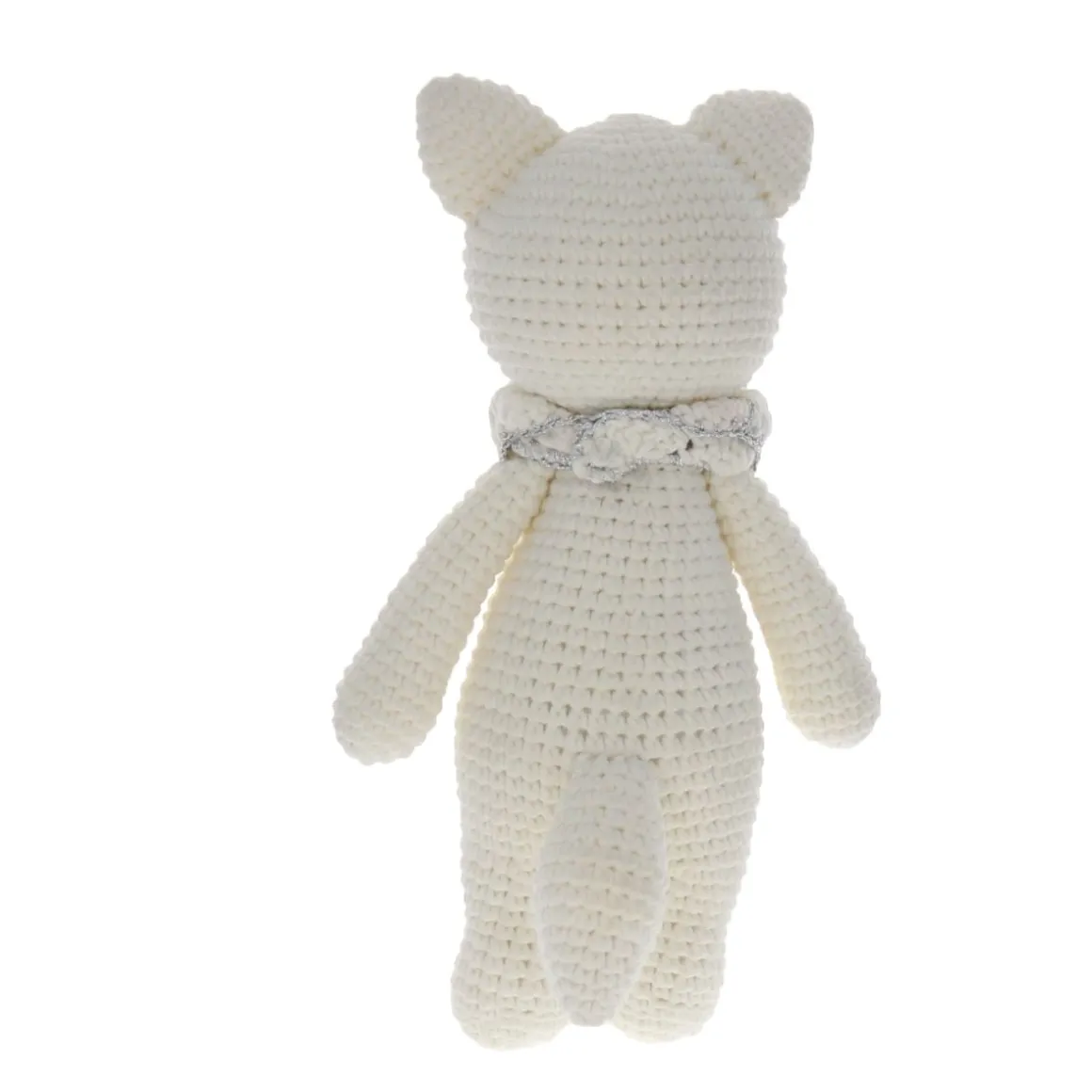Renard argenté debout en crochet