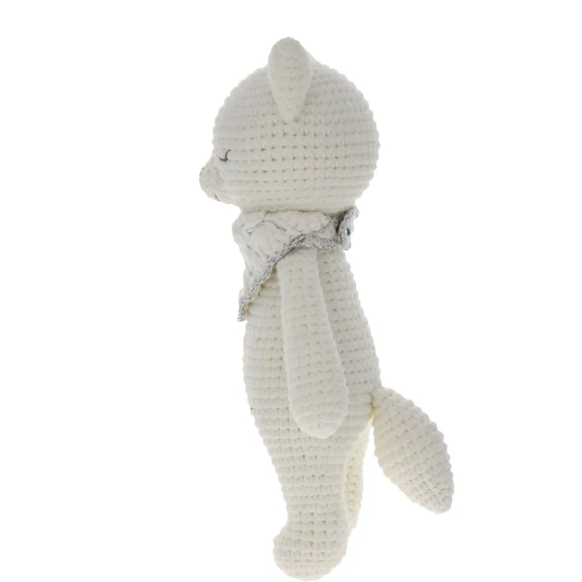 Renard argenté debout en crochet
