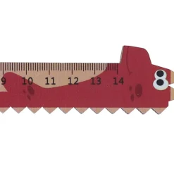 Règle dinosaure rouge