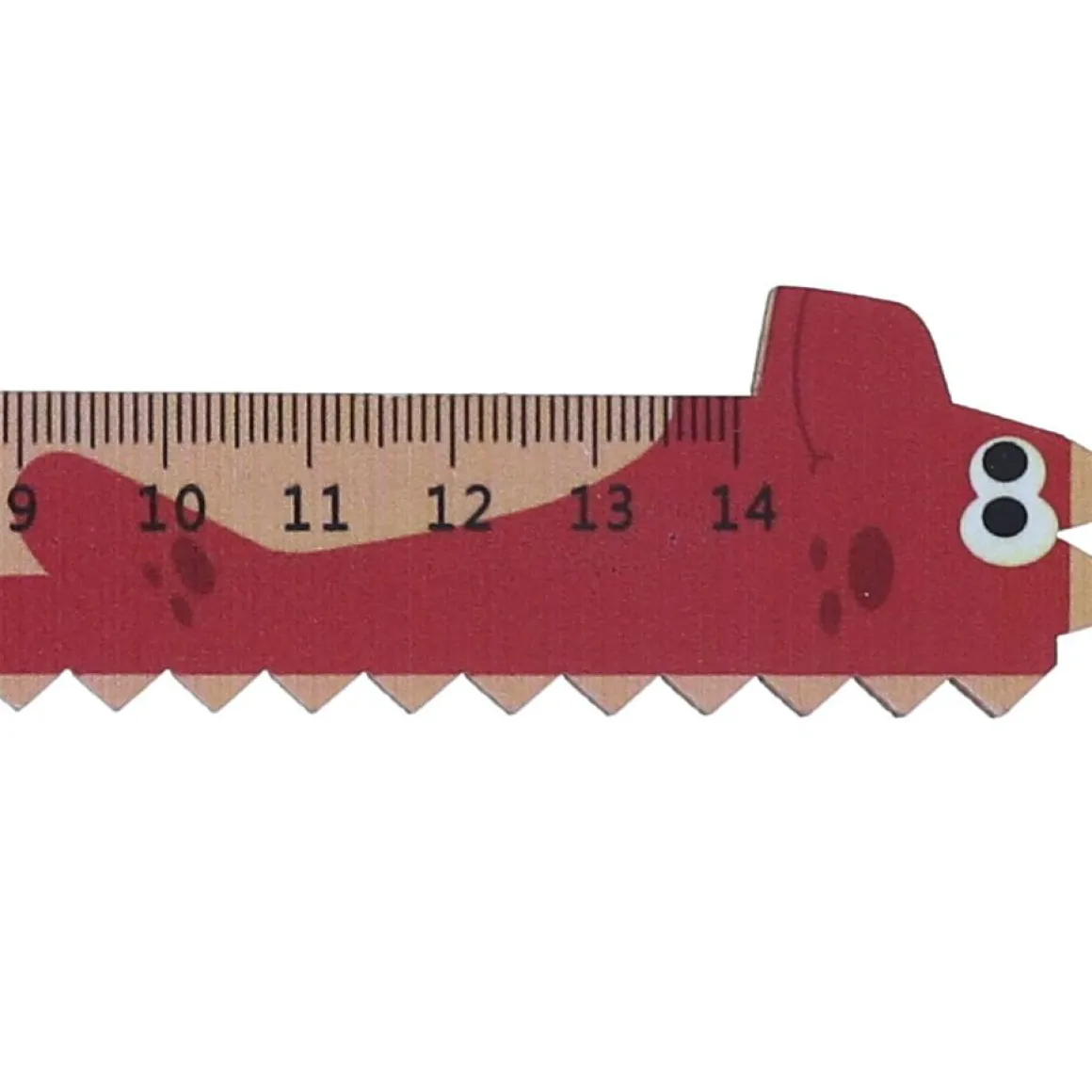 Règle dinosaure rouge