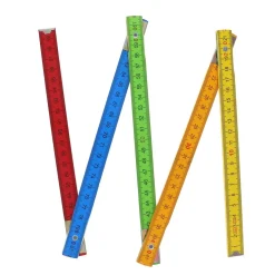 Règle en bois dépliable 1 mètre multicolore
