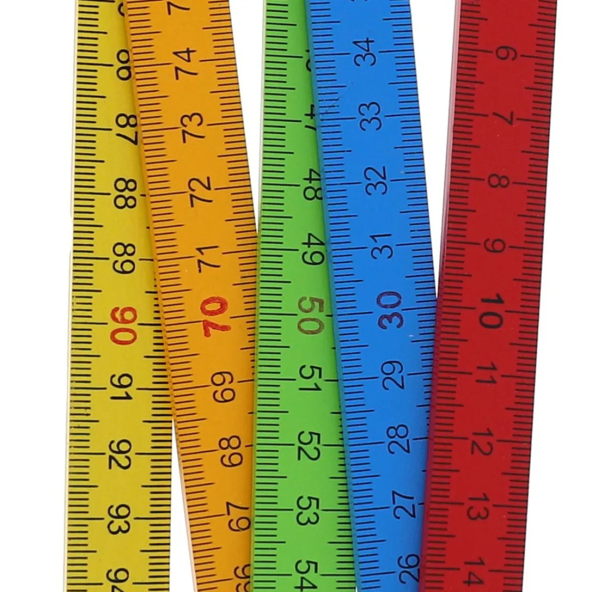 Règle en bois dépliable 1 mètre multicolore