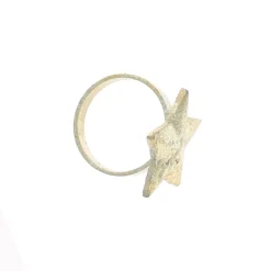 Rond de serviette étoile doré