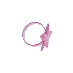 Rond de serviette étoile fuchsia
