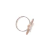 Rond de serviette étoile rose nude