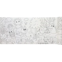 Rouleau de 10 posters à colorier - Le monde des animaux