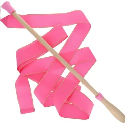 Ruban de gymnaste rose en bois