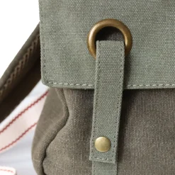 Sac à dos en toile kaki