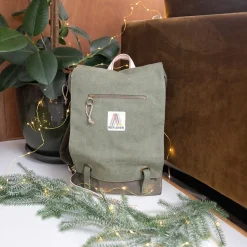 Sac à dos en toile kaki