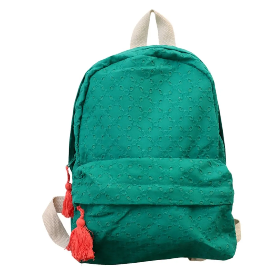 Sac à dos enfant broderie verte - Folk d'été