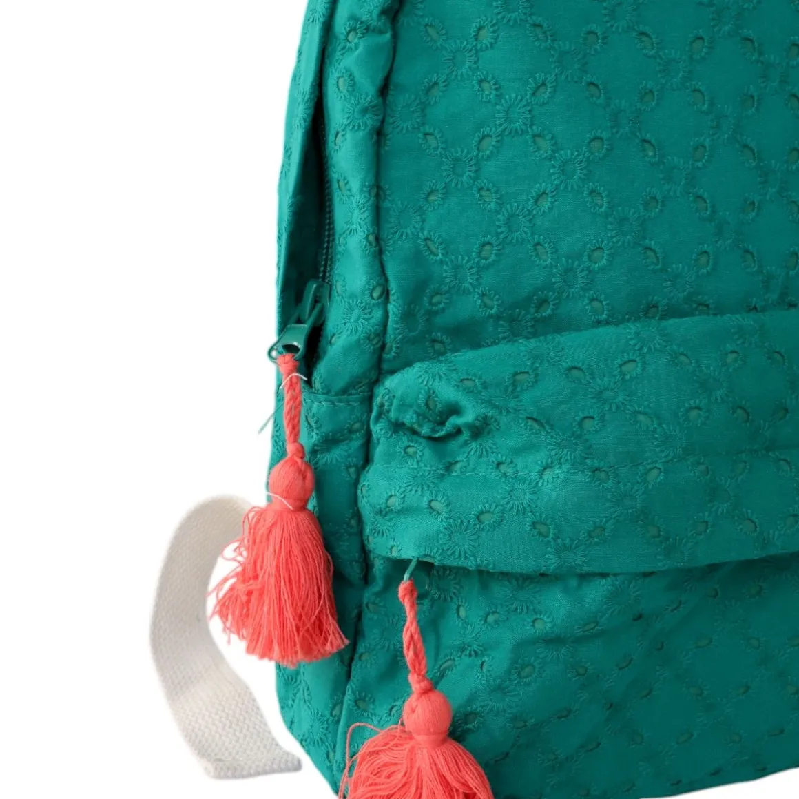 Sac à dos enfant broderie verte - Folk d'été