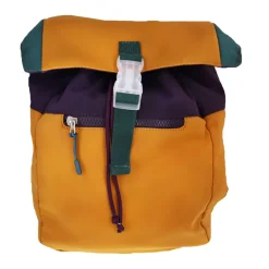 Sac à dos enfant color block bleu et jaune
