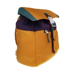 Sac à dos enfant color block bleu et jaune
