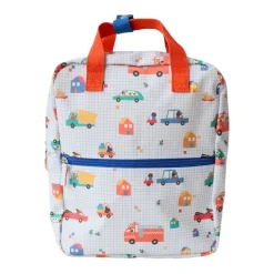 Sac à dos enfant double poignées véhicules et chiens - Croquette
