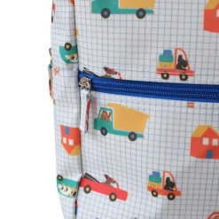 Sac à dos enfant double poignées véhicules et chiens - Croquette