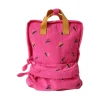 Sac à dos enfant en velours rose - La vie en rose