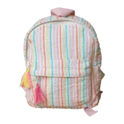 Sac à dos enfant rayé multicolore - Miaou