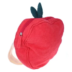 Sac à dos enfant velours pomme - Dans mon jardin