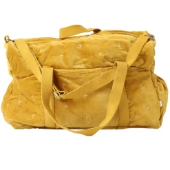Sac à langer velours moutarde