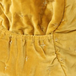 Sac à langer velours moutarde