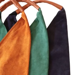 Sac à mains d'épaule cuir souple bleu nuit