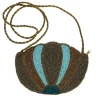 Sac à mains en perles coquillage bronze - Mariage Indien