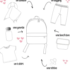 Sac a dos enfant poire argile